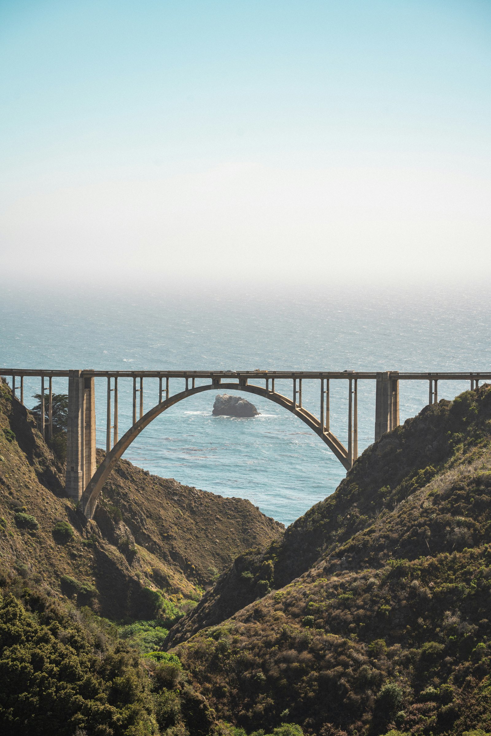 A bridge spanning toward the horizon